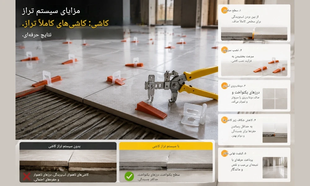 مزایای استفاده از همتراز کاشی -وینتو